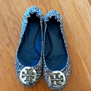 Tory Burch Reva Flats in Animal Print